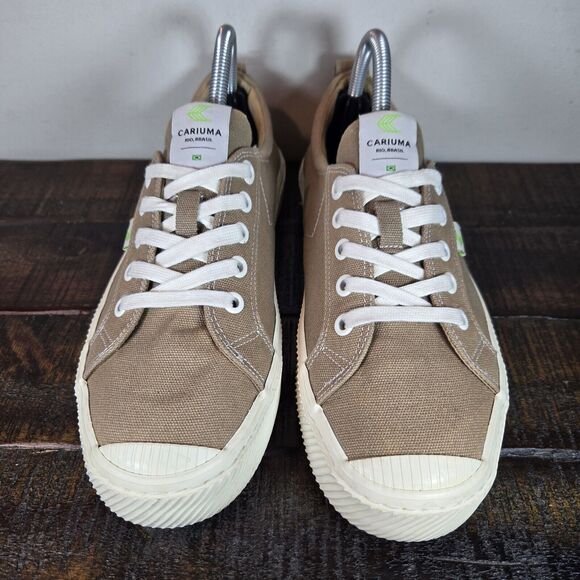 Cariuma Tan Canvas Sneakers - Picture 2 of 11